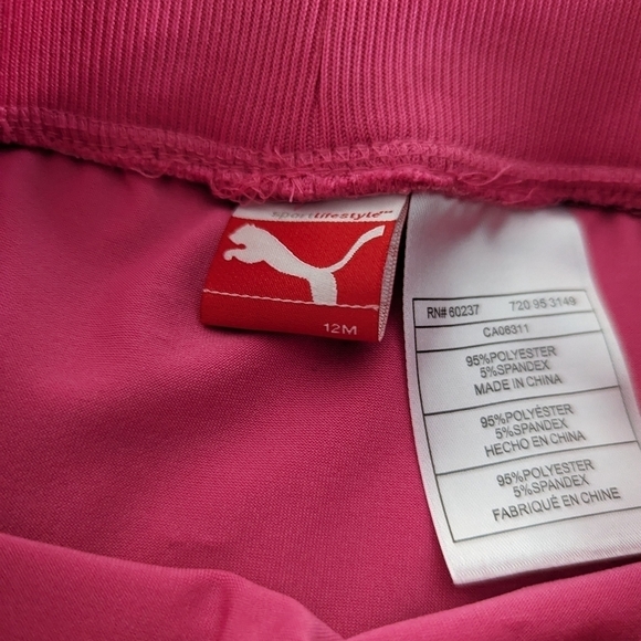 Puma pink athletic skirt with built-in underwear size 12 months - Picture 4 of 4